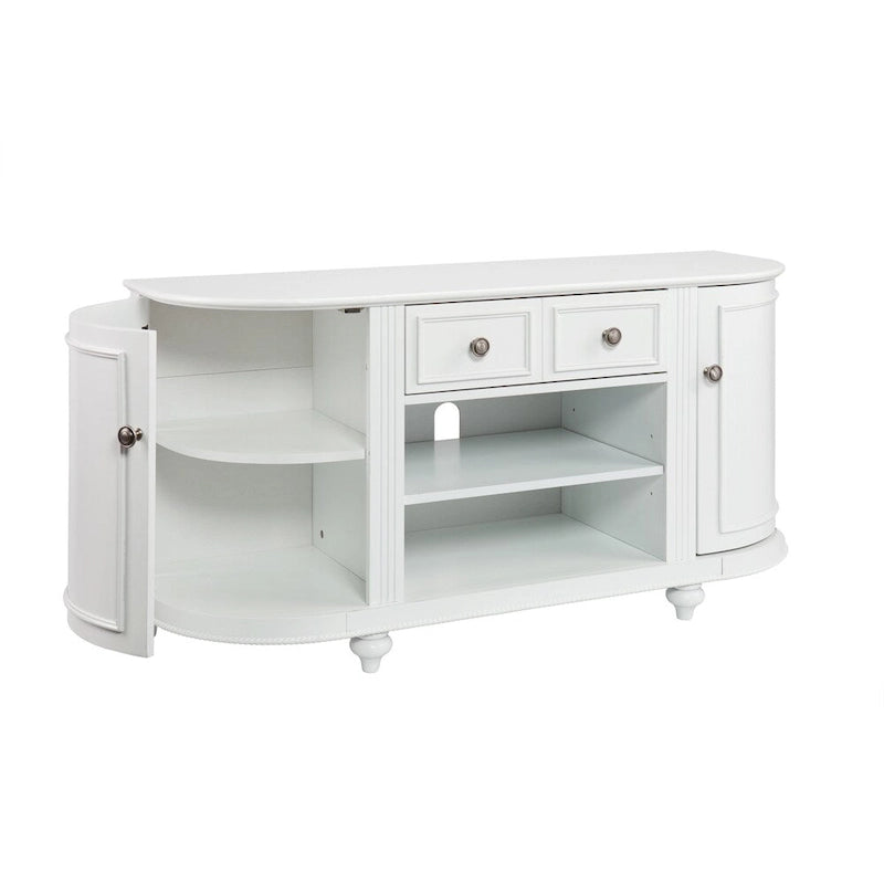 White Media TV Stand for TV's up to 46