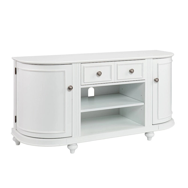 White Media TV Stand for TV's up to 46