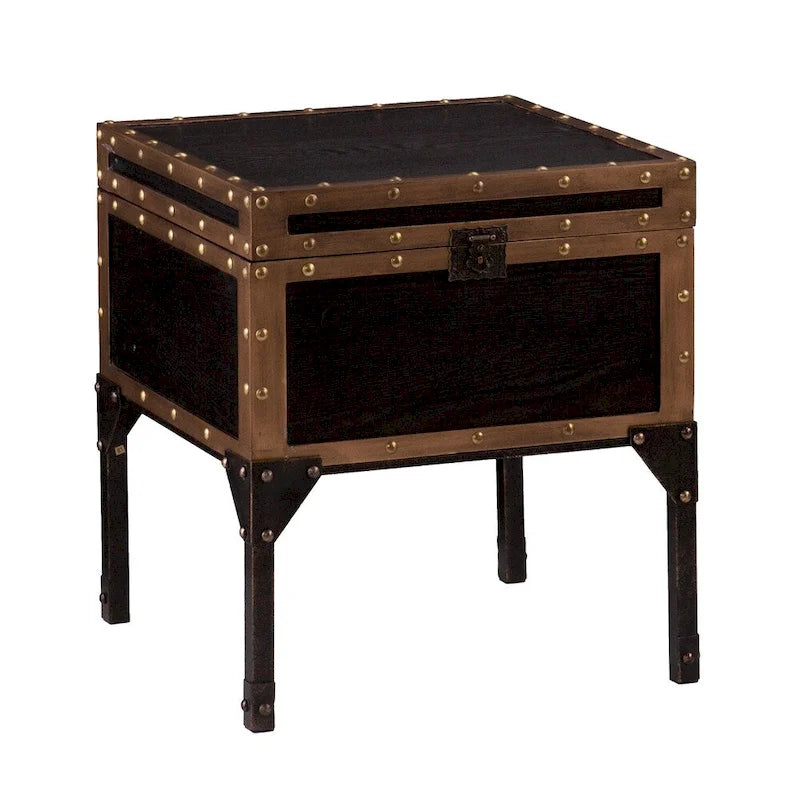 Antique Trunk Side Table