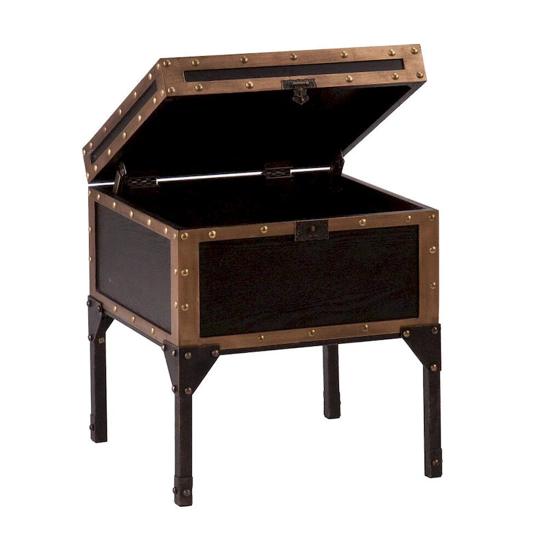 Antique Trunk Side Table