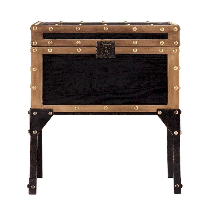 Antique Trunk Side Table