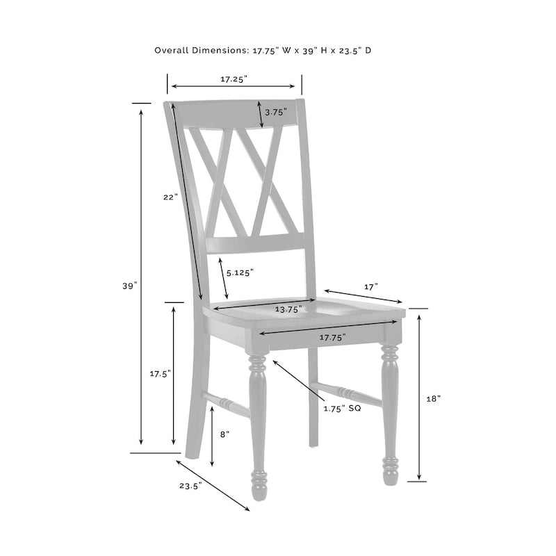4-Piece Dining Chair Set- 4 Chairs