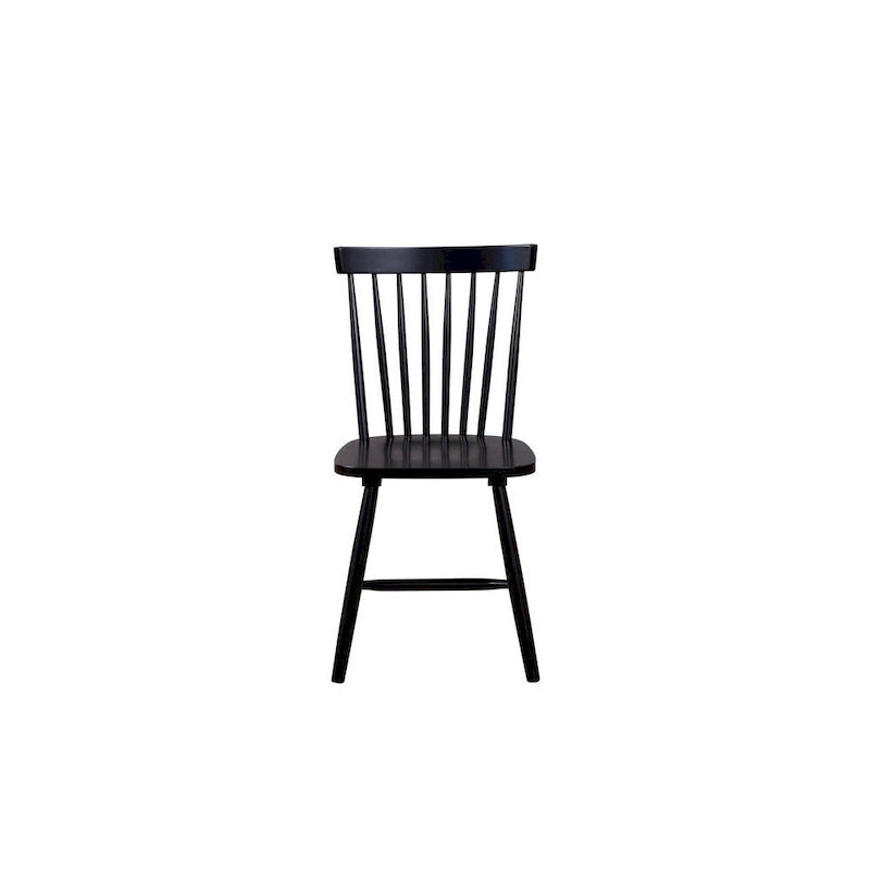 Dining Side Chair, Rubberwood, Windsor Back, Set of 2 - 19.5 L x 18 W x 34 H