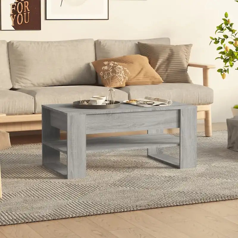 Coffee Table multicolor 40.2x21.7x17.7 Engineered Wood