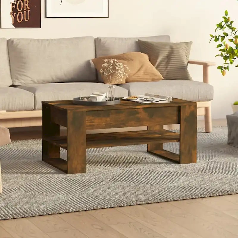 Coffee Table multicolor 40.2x21.7x17.7 Engineered Wood