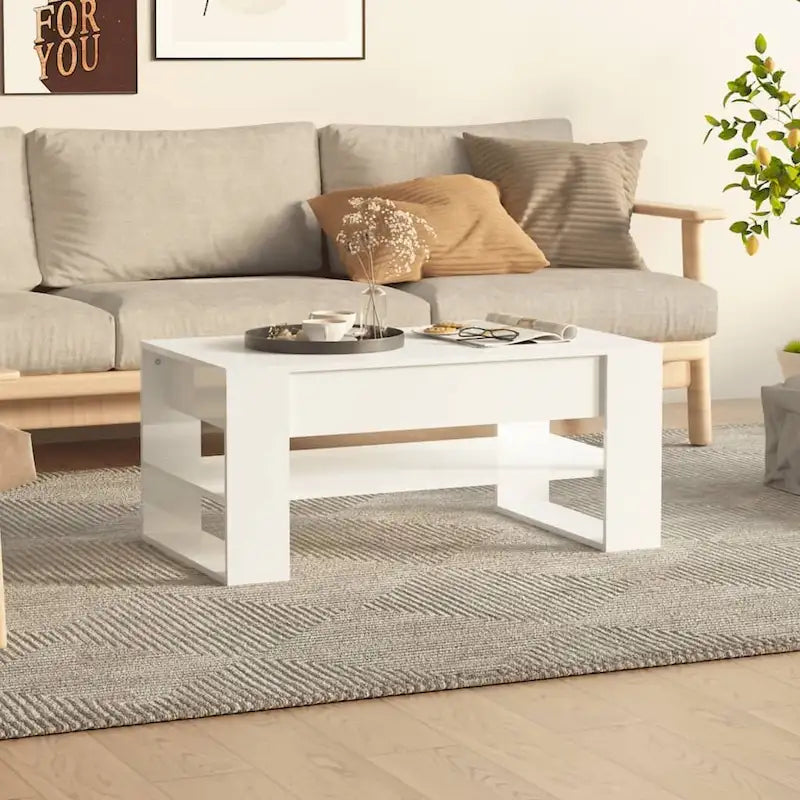 Coffee Table multicolor 40.2x21.7x17.7 Engineered Wood