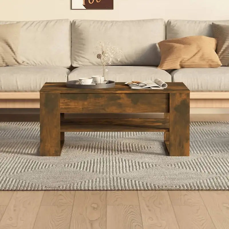 Coffee Table multicolor 40.2x21.7x17.7 Engineered Wood