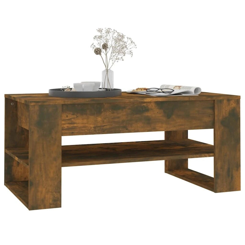 Coffee Table multicolor 40.2x21.7x17.7 Engineered Wood