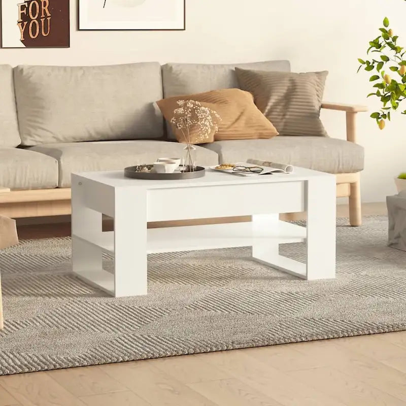 Coffee Table multicolor 40.2x21.7x17.7 Engineered Wood