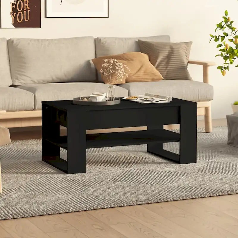 Coffee Table multicolor 40.2x21.7x17.7 Engineered Wood