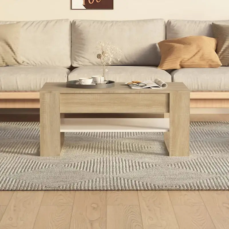 Coffee Table multicolor 40.2x21.7x17.7 Engineered Wood
