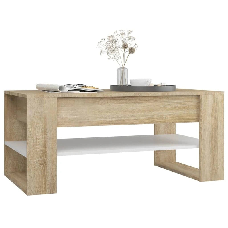 Coffee Table multicolor 40.2x21.7x17.7 Engineered Wood