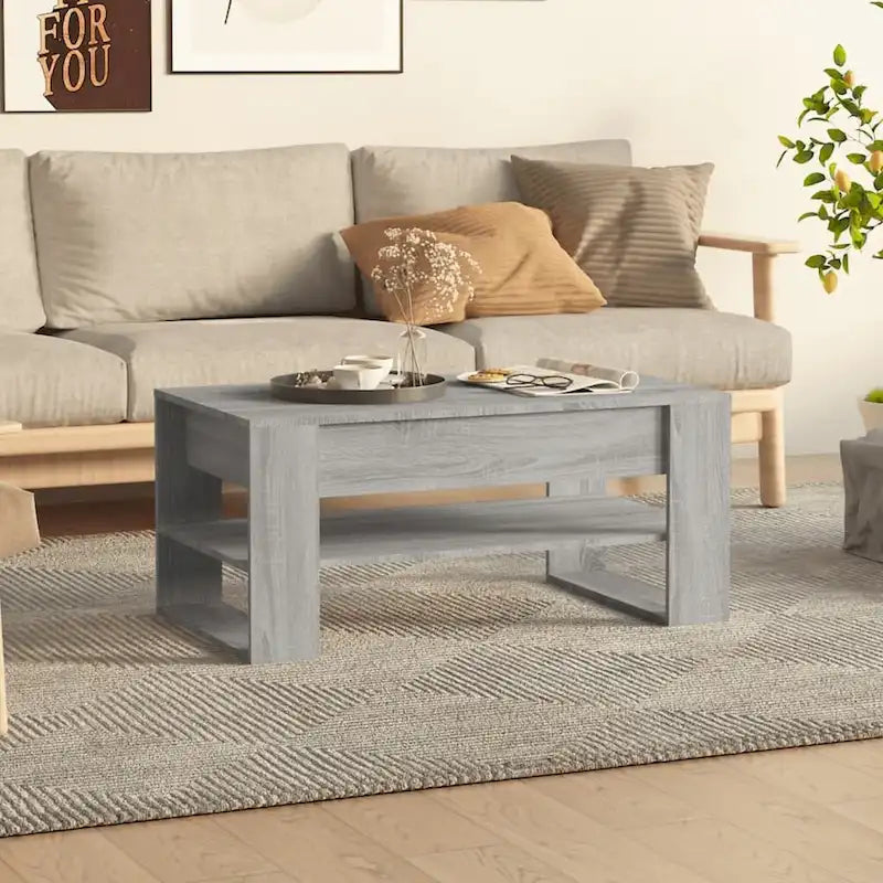 Coffee Table multicolor 40.2x21.7x17.7 Engineered Wood
