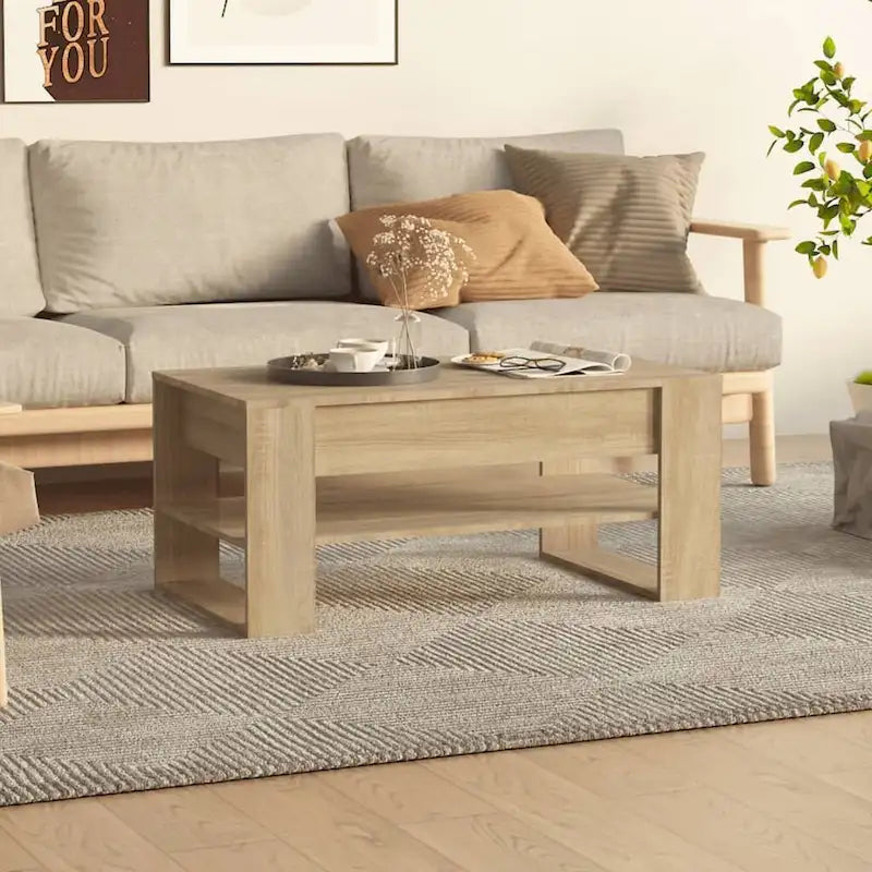 Coffee Table multicolor 40.2x21.7x17.7 Engineered Wood
