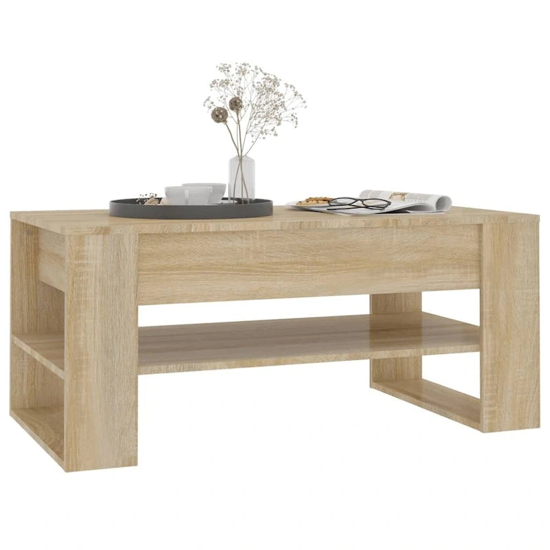 Coffee Table multicolor 40.2x21.7x17.7 Engineered Wood