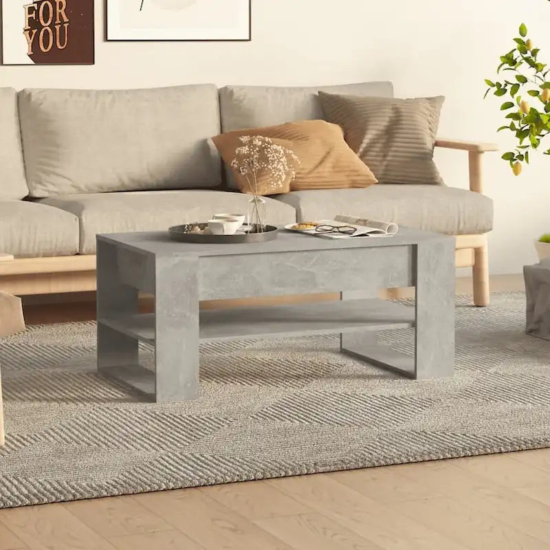 Coffee Table multicolor 40.2x21.7x17.7 Engineered Wood