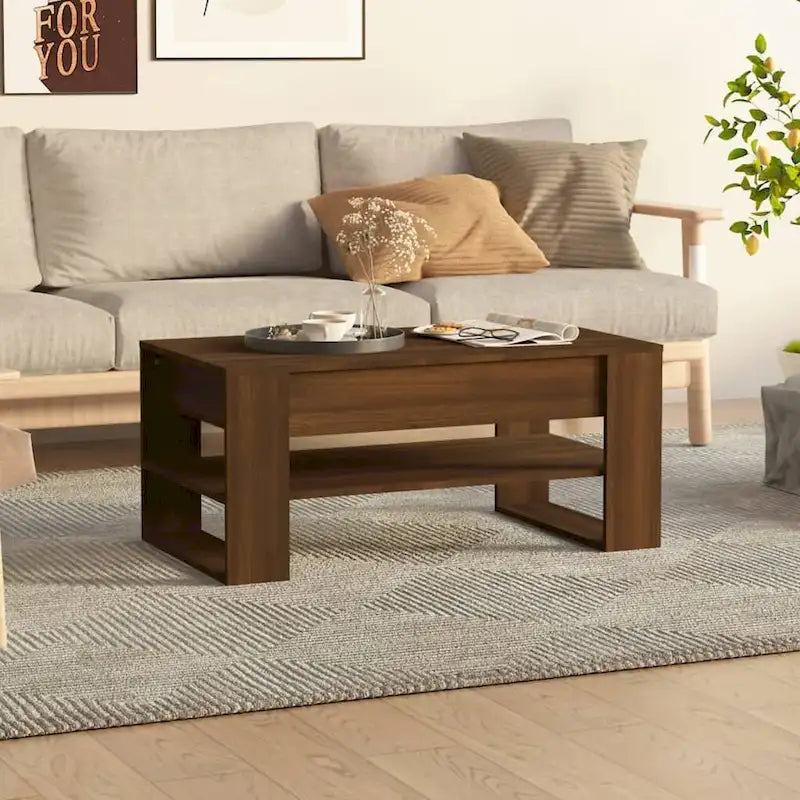 Coffee Table multicolor 40.2x21.7x17.7 Engineered Wood