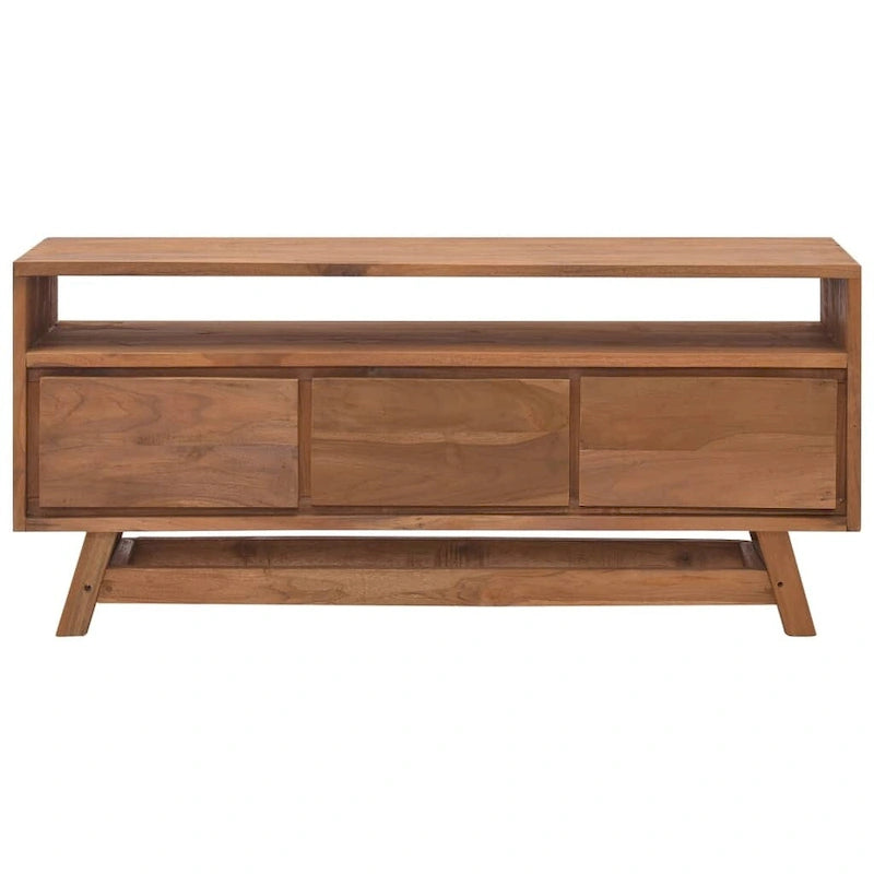 TV Cabinet 43.3x11.8x19.7 Solid Teak Wood - 43.3 x 11.8 x 19.7 - 43.3 x 11.8 x 19.7