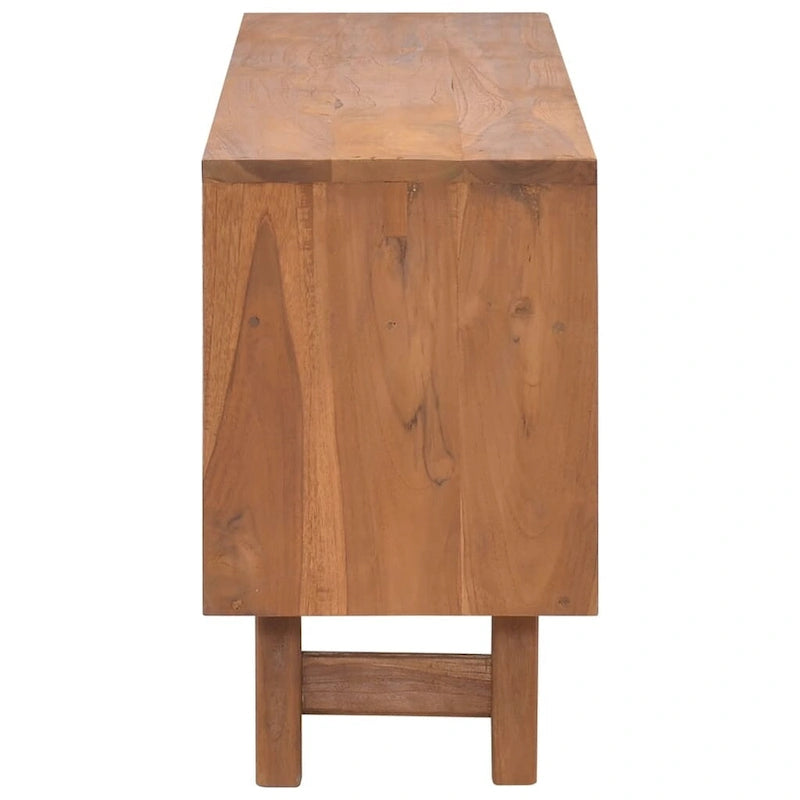 TV Cabinet 43.3x11.8x19.7 Solid Teak Wood - 43.3 x 11.8 x 19.7 - 43.3 x 11.8 x 19.7
