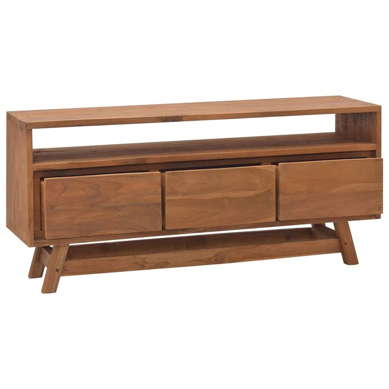 TV Cabinet 43.3x11.8x19.7 Solid Teak Wood - 43.3 x 11.8 x 19.7 - 43.3 x 11.8 x 19.7