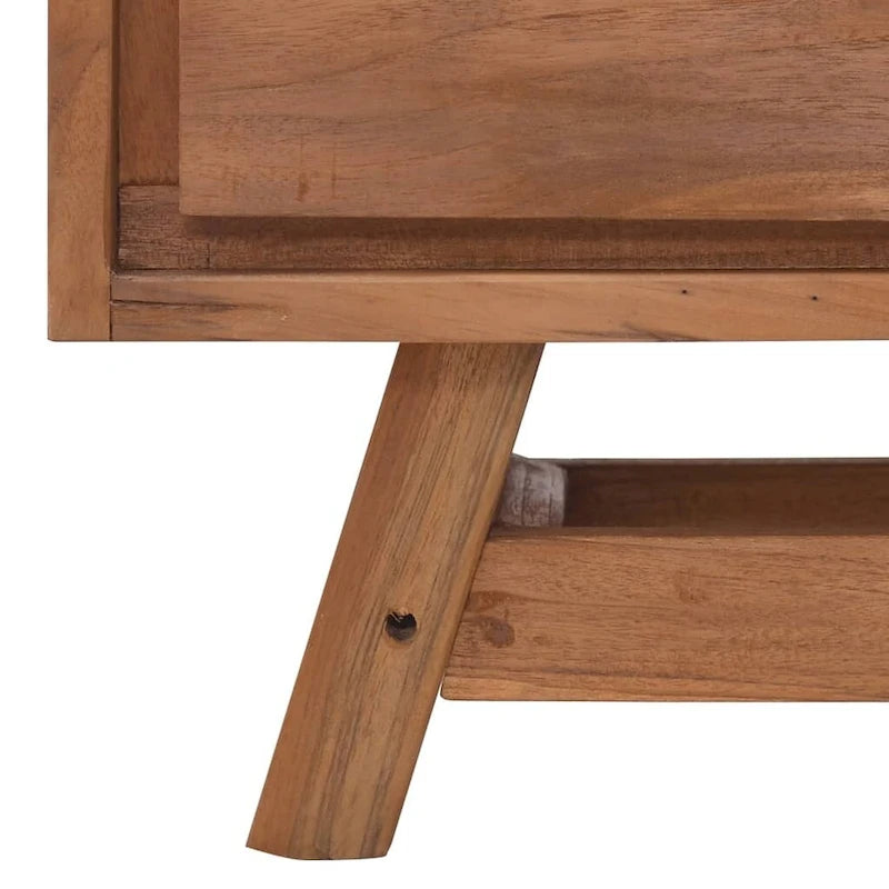 TV Cabinet 43.3x11.8x19.7 Solid Teak Wood - 43.3 x 11.8 x 19.7 - 43.3 x 11.8 x 19.7