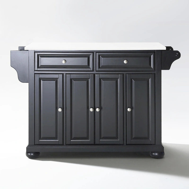 Granite Top Full Size Kitchen Island/Cart - 52 W x18 D x 34 H