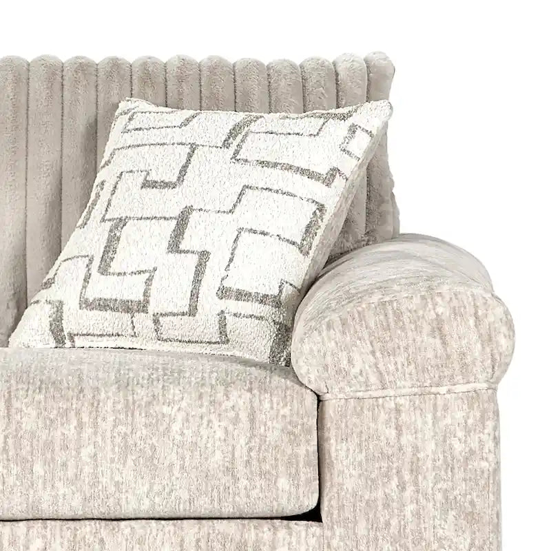 Wide Wale Corduroy Cuddle Chair and Ottoman Set