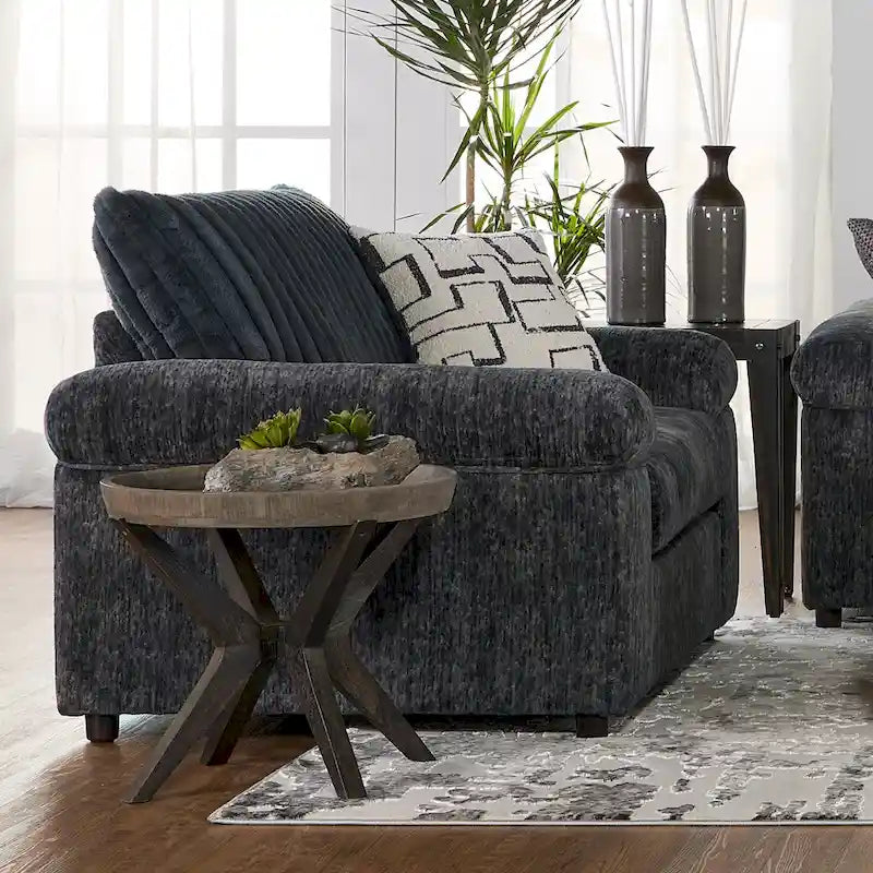 Wide Wale Corduroy Cuddle Chair and Ottoman Set