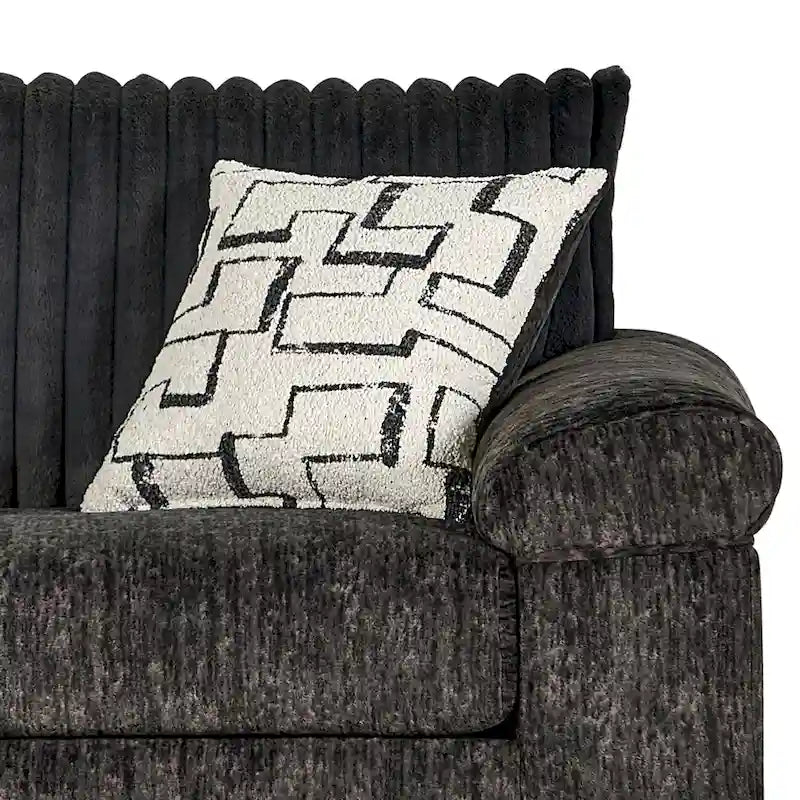 Wide Wale Corduroy Cuddle Chair and Ottoman Set
