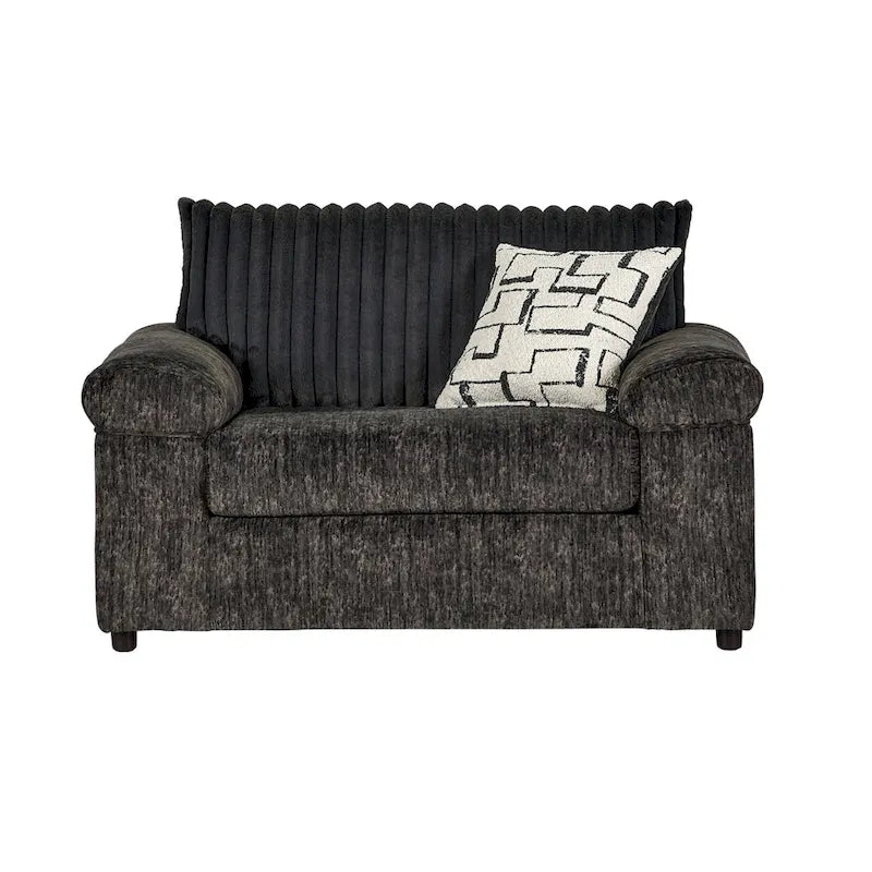 Wide Wale Corduroy Cuddle Chair and Ottoman Set