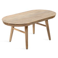 Oval Wood Coffee Table