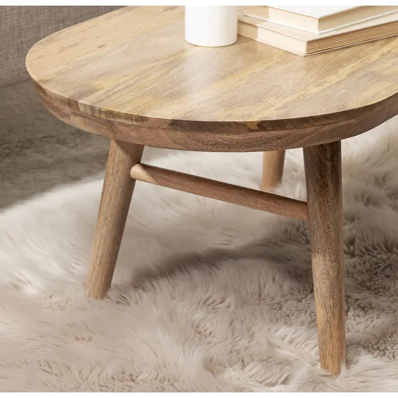 Oval Wood Coffee Table