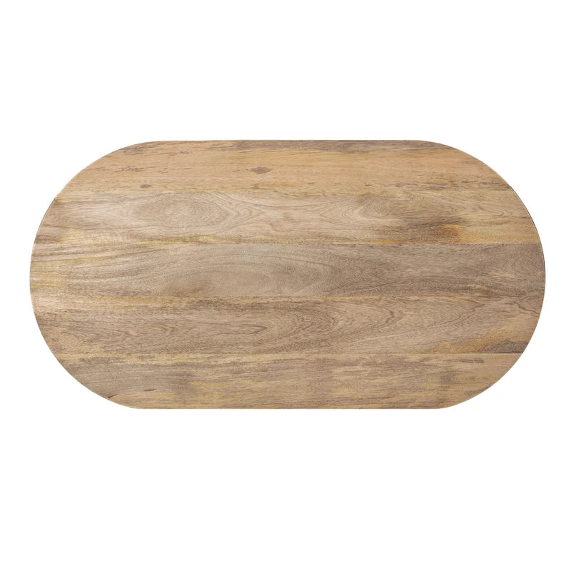 Oval Wood Coffee Table