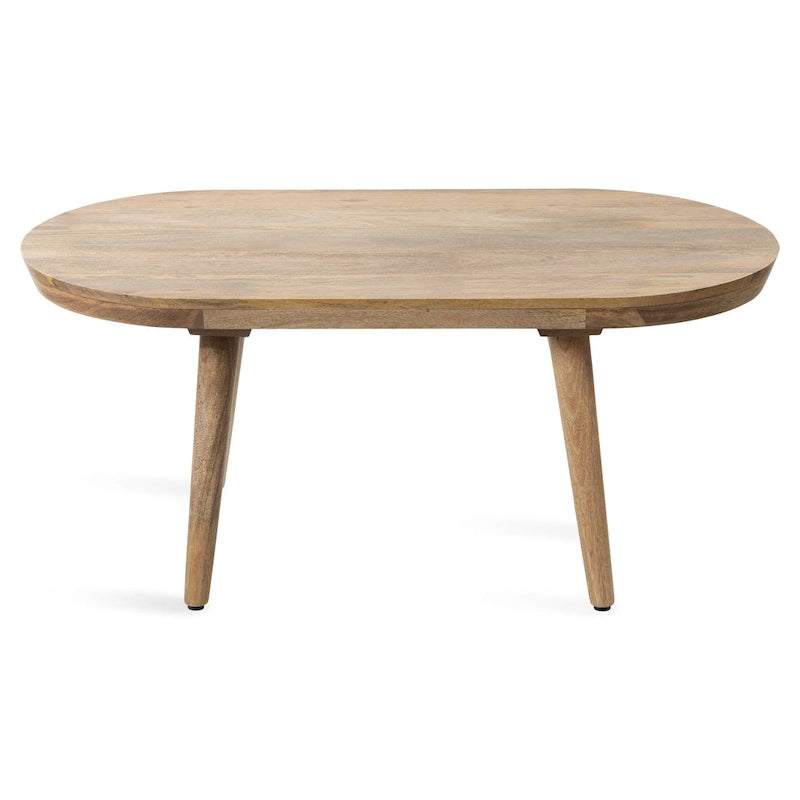 Oval Wood Coffee Table
