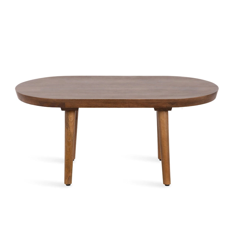 Oval Wood Coffee Table